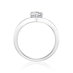 Side view low-profile pavé band — Verse&Hue Jewelry