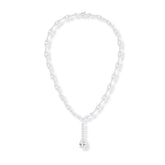 Gold-plated pear cut moissanite teardrop necklace for women