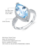 Natural Amethyst Halo Ring �4.34Ct Marquise Cut with Cubic Zirconia in 925 Sterling Silver Verse & Hue Jewelry