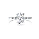 1.10ct oval lab-grown diamond engagement ring in 18K gold — Verse & Hue Jewelry