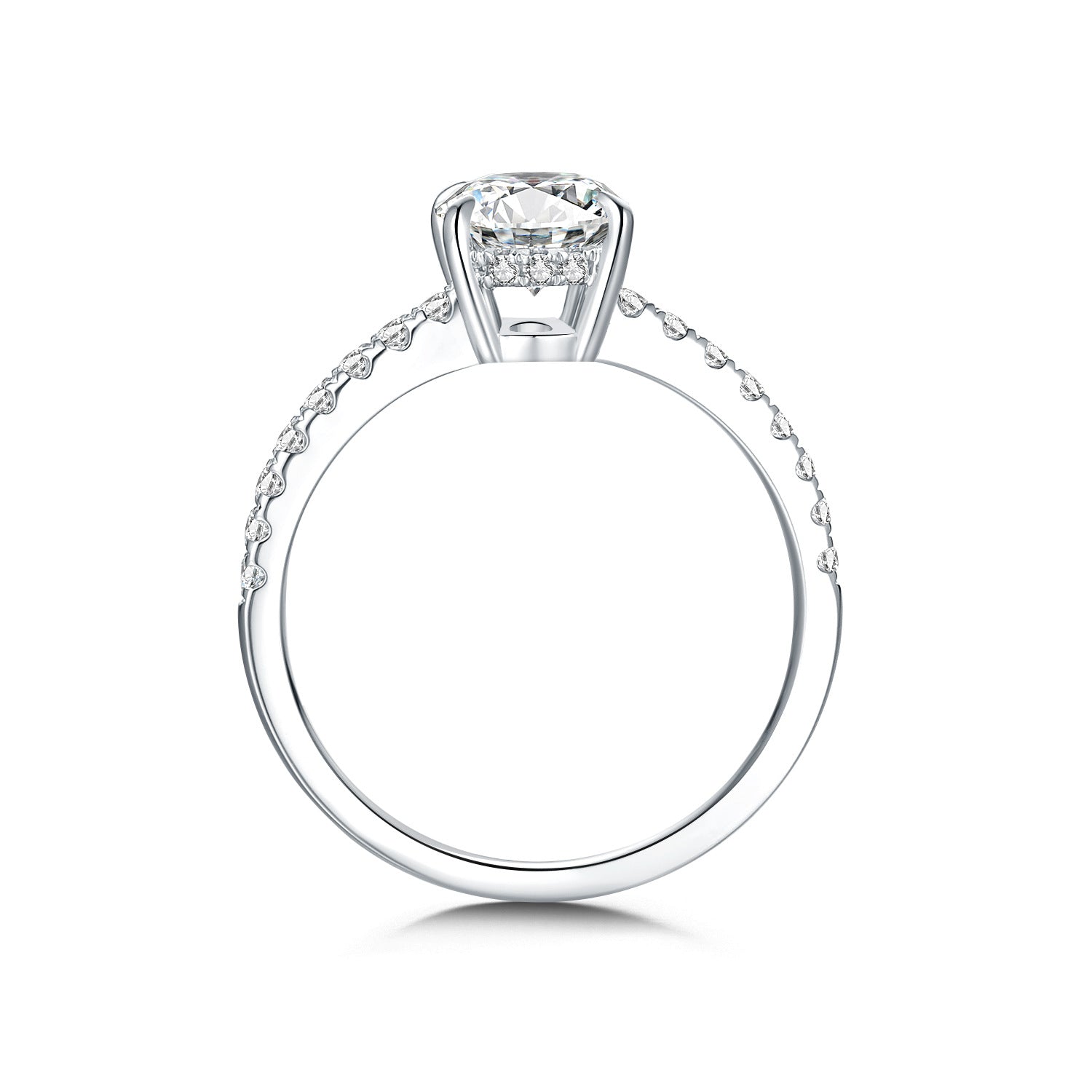 Side view low-profile prong setting — Verse & Hue Jewelry