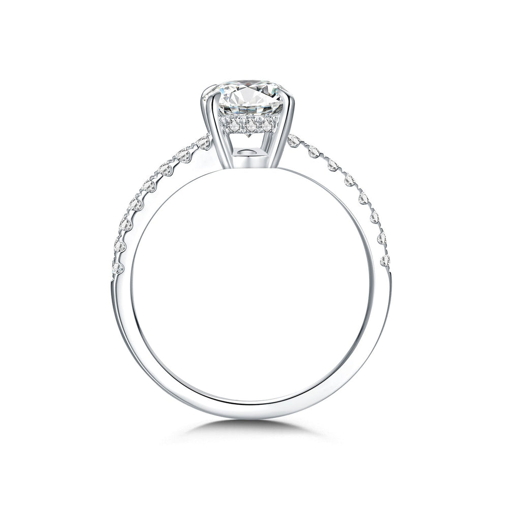 Side view low-profile prong setting — Verse & Hue Jewelry