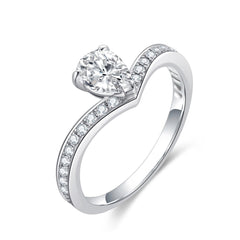 Side view low-profile pavé band — Verse&Hue Jewelry