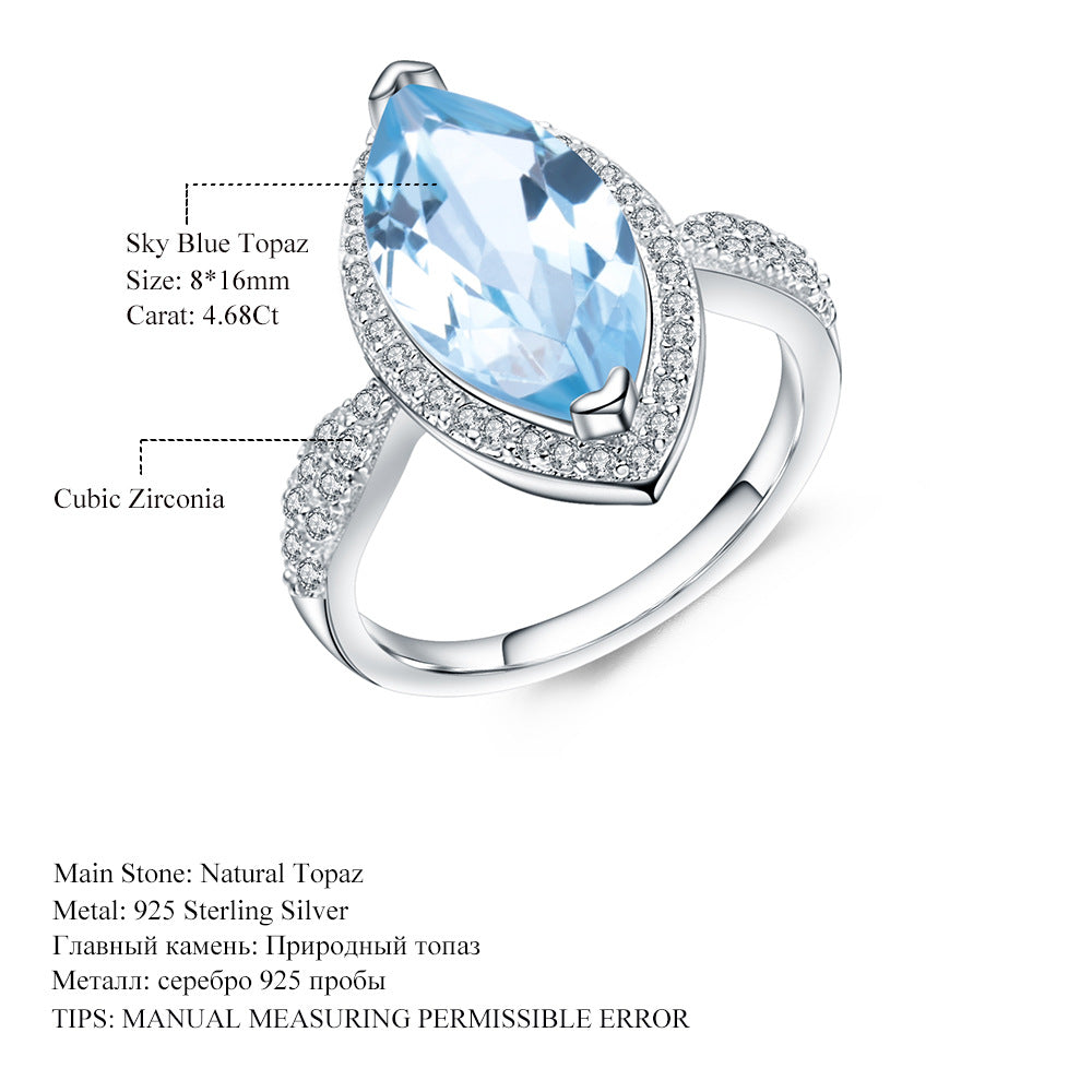 Natural Amethyst Halo Ring â€?4.34Ct Marquise Cut with Cubic Zirconia in 925 Sterling Silver Verse & Hue Jewelry