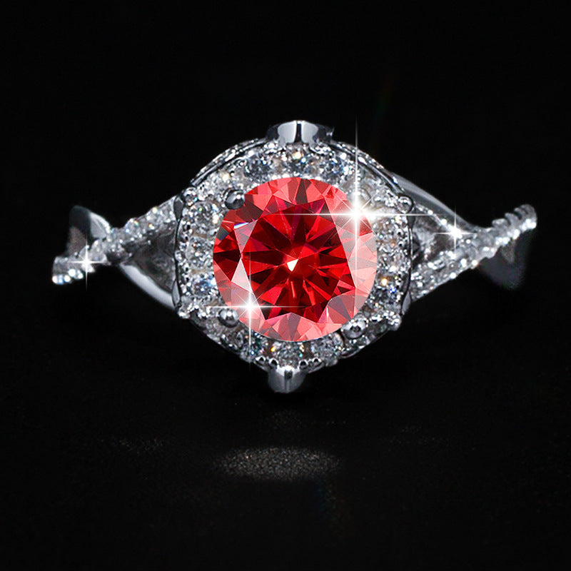 legant royal crown inspired moissanite engagement ring for he