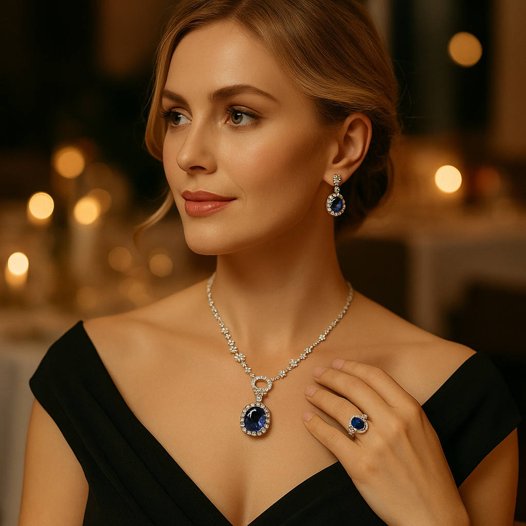 Gala Celestial Elegance 7.65ct Oval Ruby Halo Set in S925 Sterling Silver